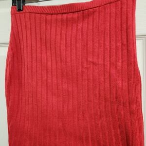 Vintage 90s NY Sake Red sweater skirt